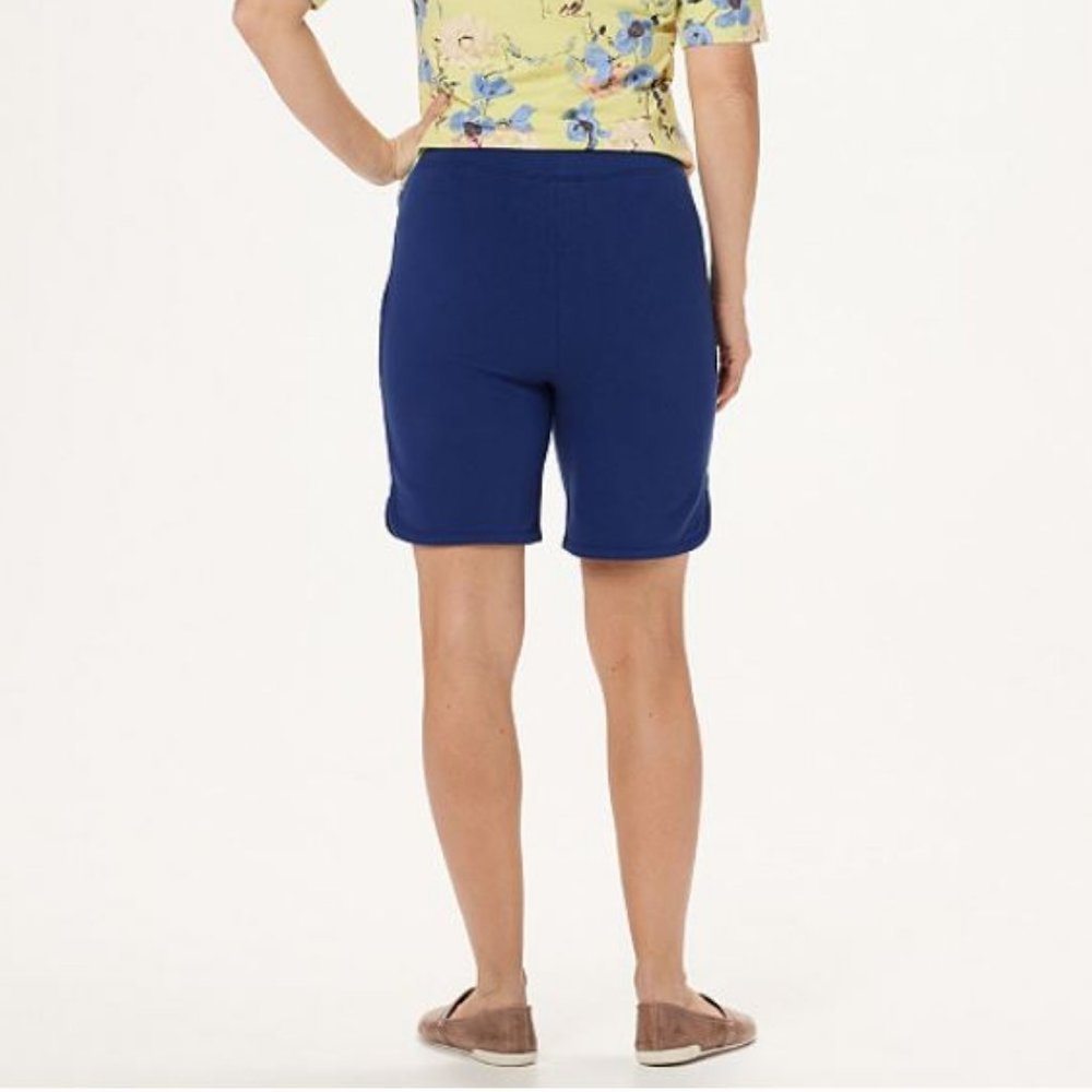 Denim & Co French Terry Pull-On Shorts - 8" Inseam - Picture 2 of 2
